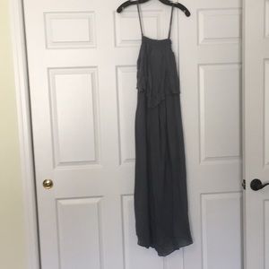 Grey Linen maxi dress